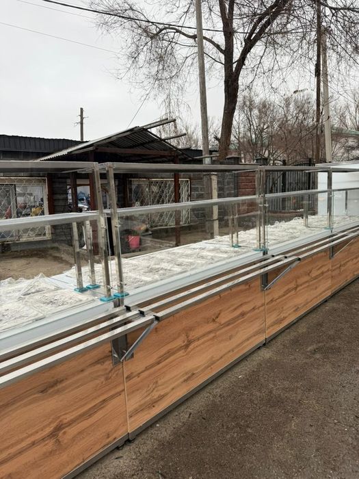 Линия раздачи мармит нейтральный кассовый витрина стеллажи