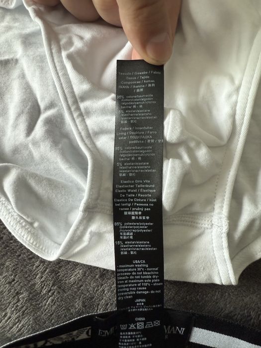 Emporio Armani set 2 chiloti alb-negru marimea S noi originali