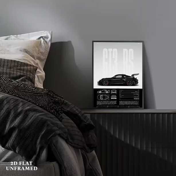 Decor modern perete + poster sport vintage – preț imbatabil