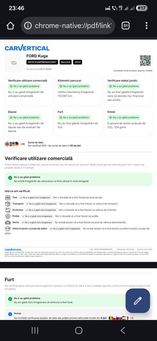 Ford Kuga Model ST Line, Hybrid ,4x4, Tva Deductibil