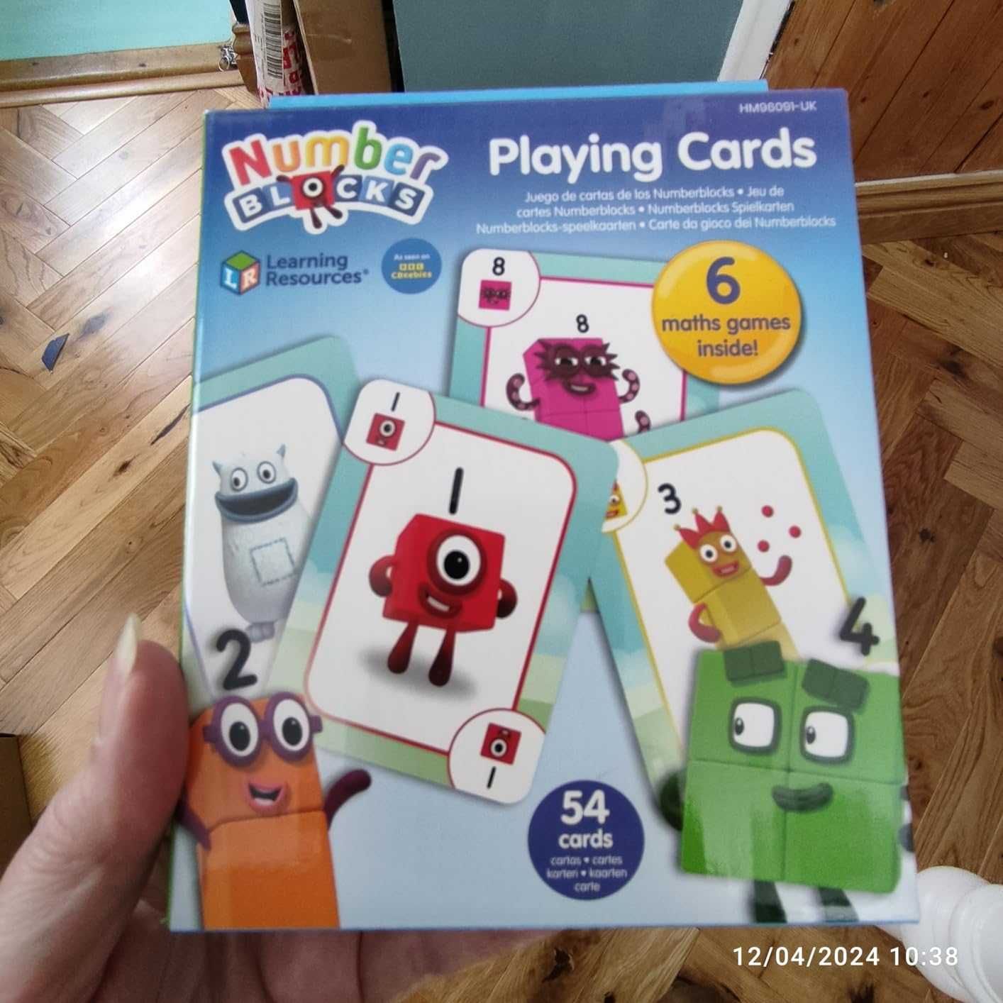 Карти за игра Numberblocks, 3 + години, 54 карти с изображения