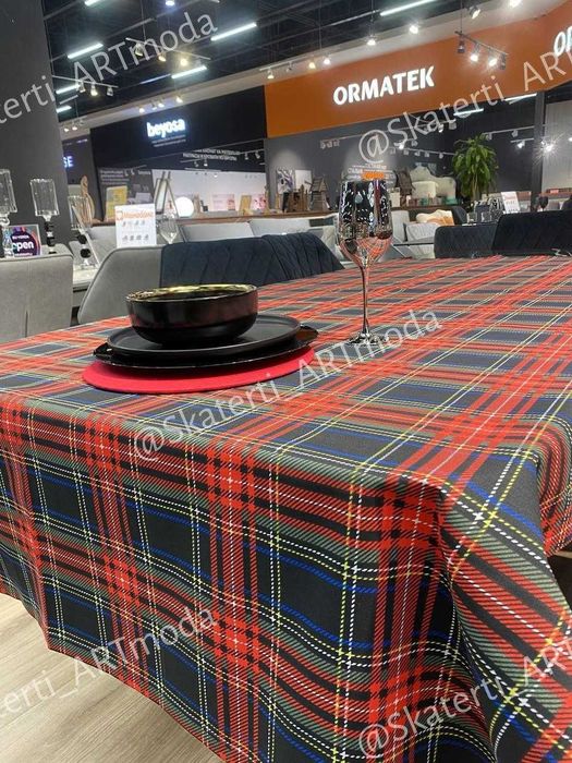 Новогодние скатерти из Турецкой ткани  Дак