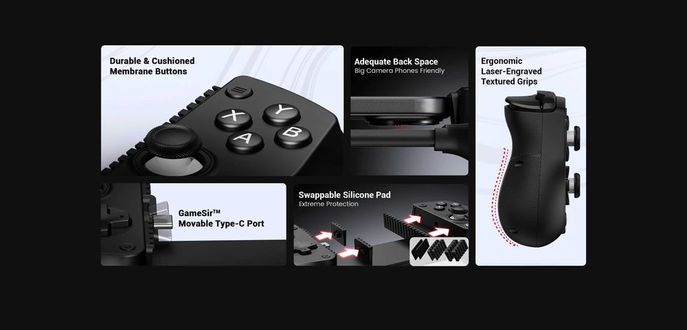 Мобилен контролер - GameSir X5 Lite  iOS, Android, Nintendo Switch, PC