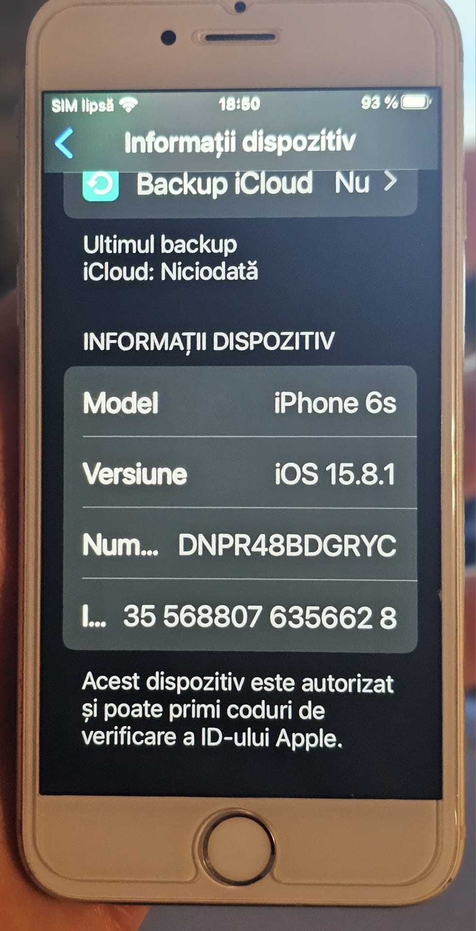 iPhone 6S, 64GB, alb, impecabil