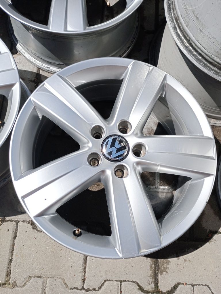 4 jante5x112 R17 originale w passat golf 5 6 7 plus Turan Sharan Caddy