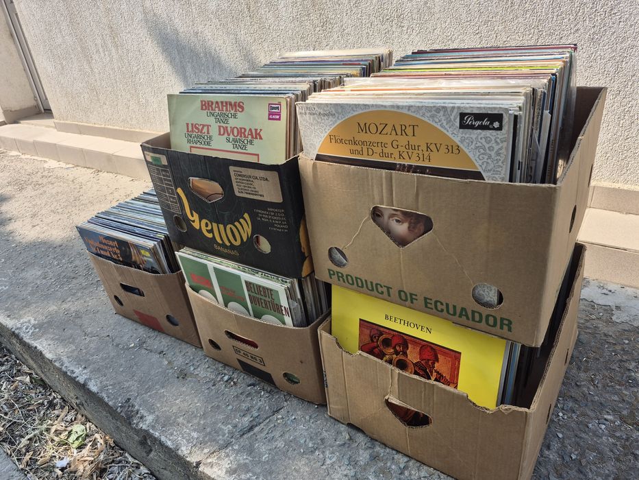 Vând  5000lp Discuri Vinil colectie muzica clasica compozitori celebri