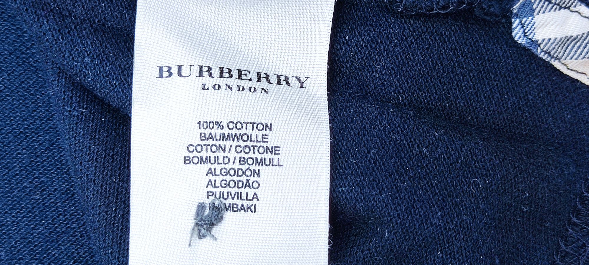 Tricou Burberry London bărbat mărimea M bumbac negru