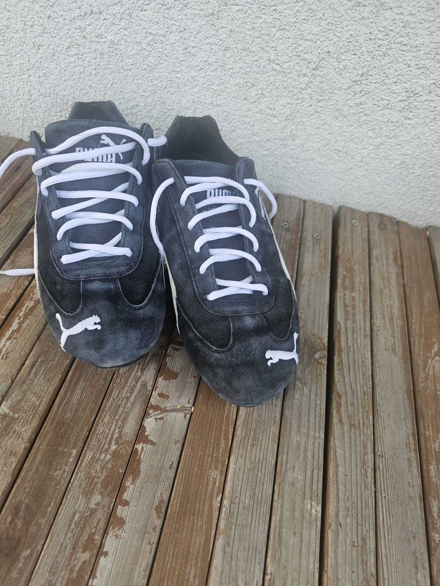 Pantofi barbati, marimea 43, Puma, negru si alb