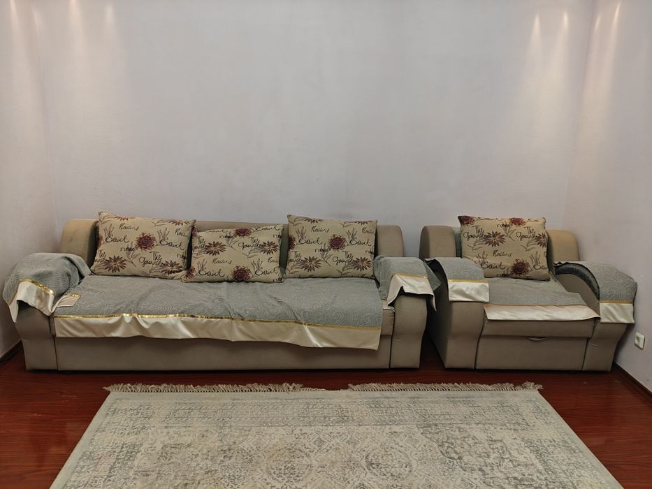 Мягкие  уголок  и кровать двухспальн ный