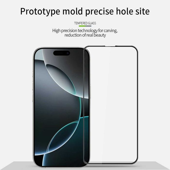 Folie sticla 20D FULL GLUE pt iPhone Air / 17 / 17 Pro / 17 Pro Max