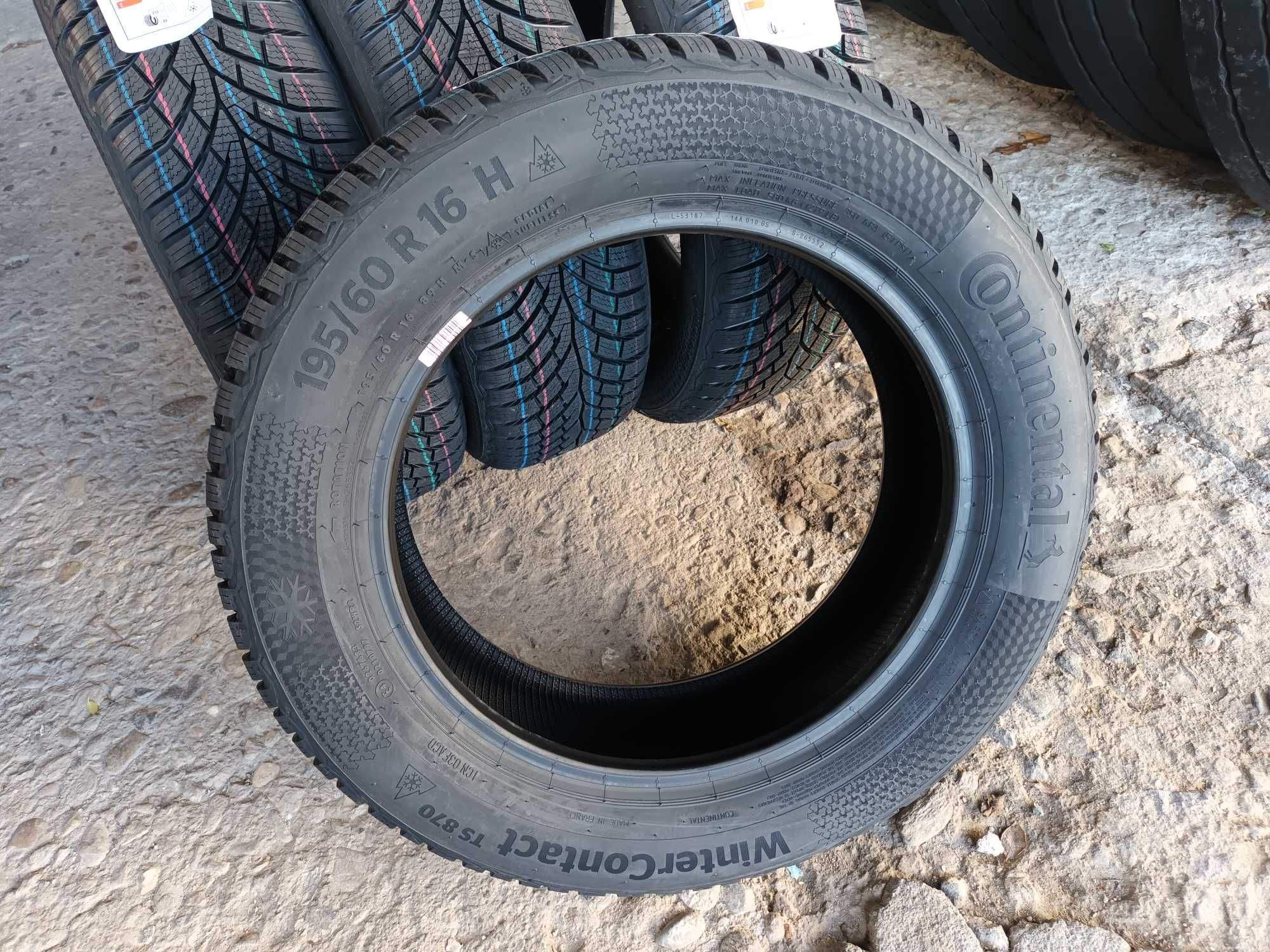 4 Нови зимни гуми 195/60 R16 Continental WinterContact TS870 89H M+S