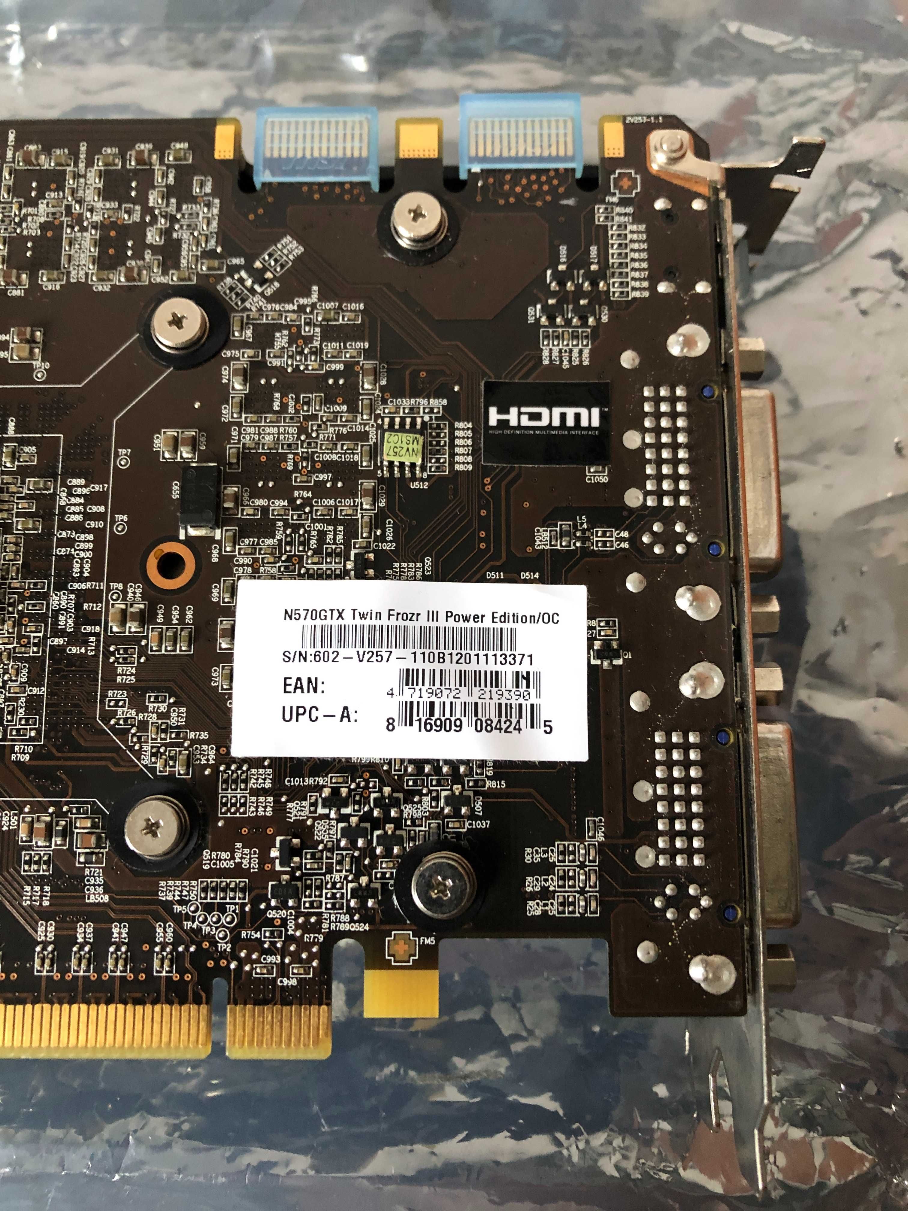 Placă video MSI nVidia GeForce GTX 570 1280MB GDDR5 DVI HDMI