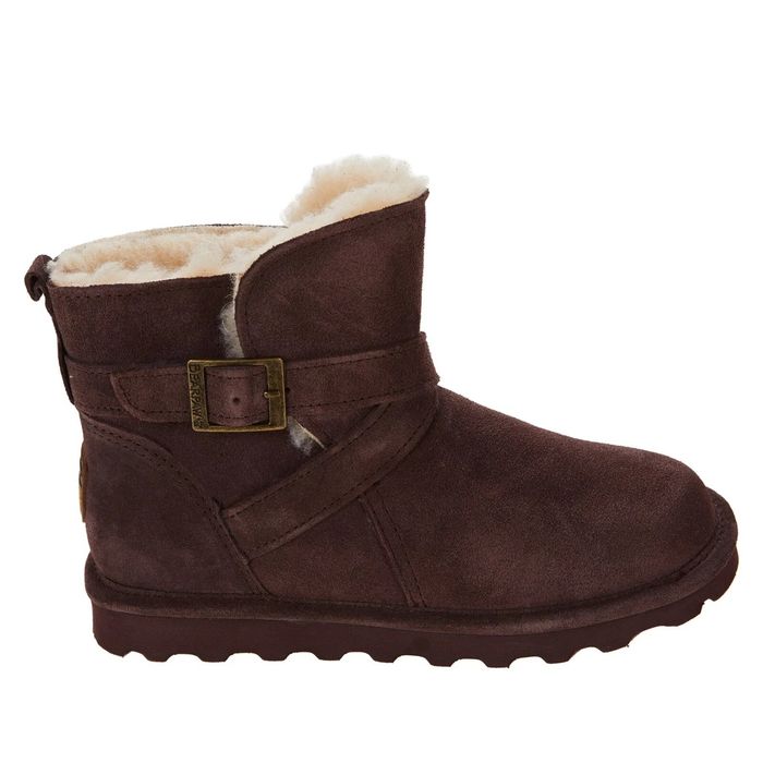BEARPAW® боти Emersyn 41 Wide номер черни и винено червени