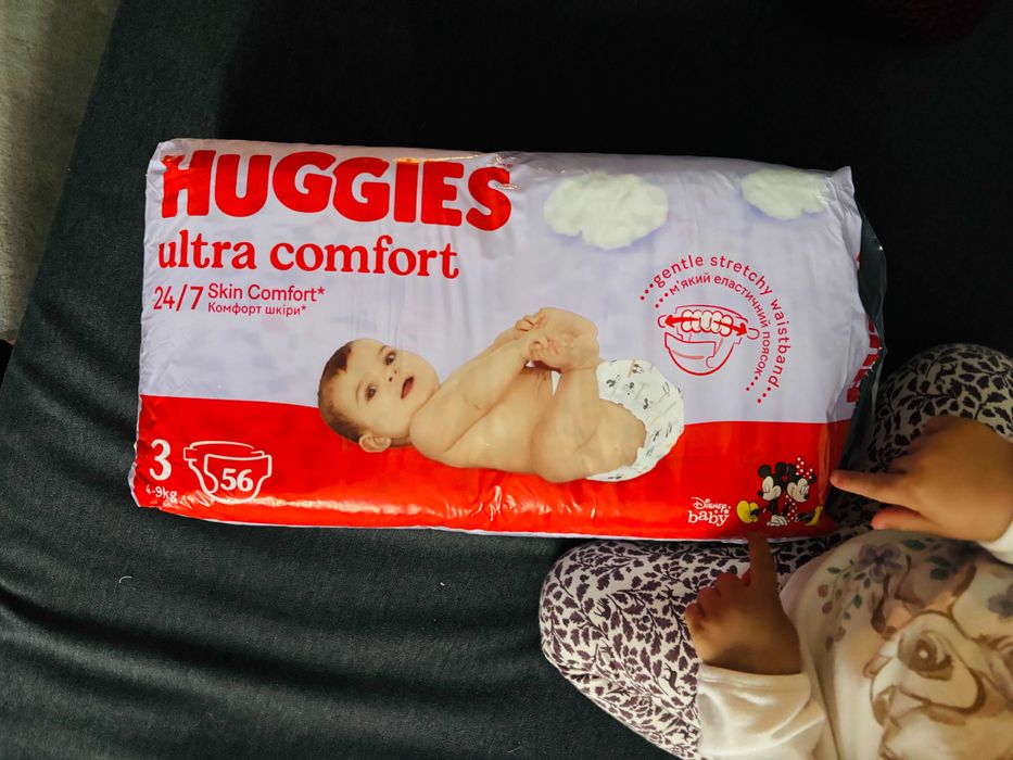 pampersi huggies 2 pachete
