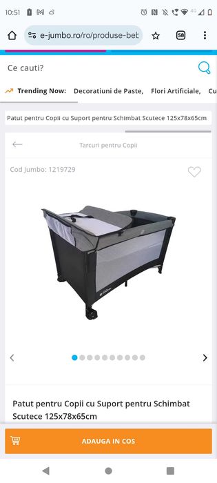 Pătuț mobil Jumbo