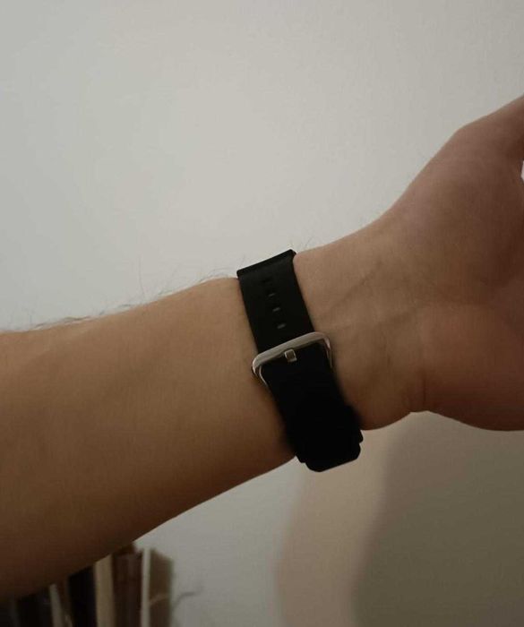 curea ceas Constantin Vacheron, neagra, din silicon.
