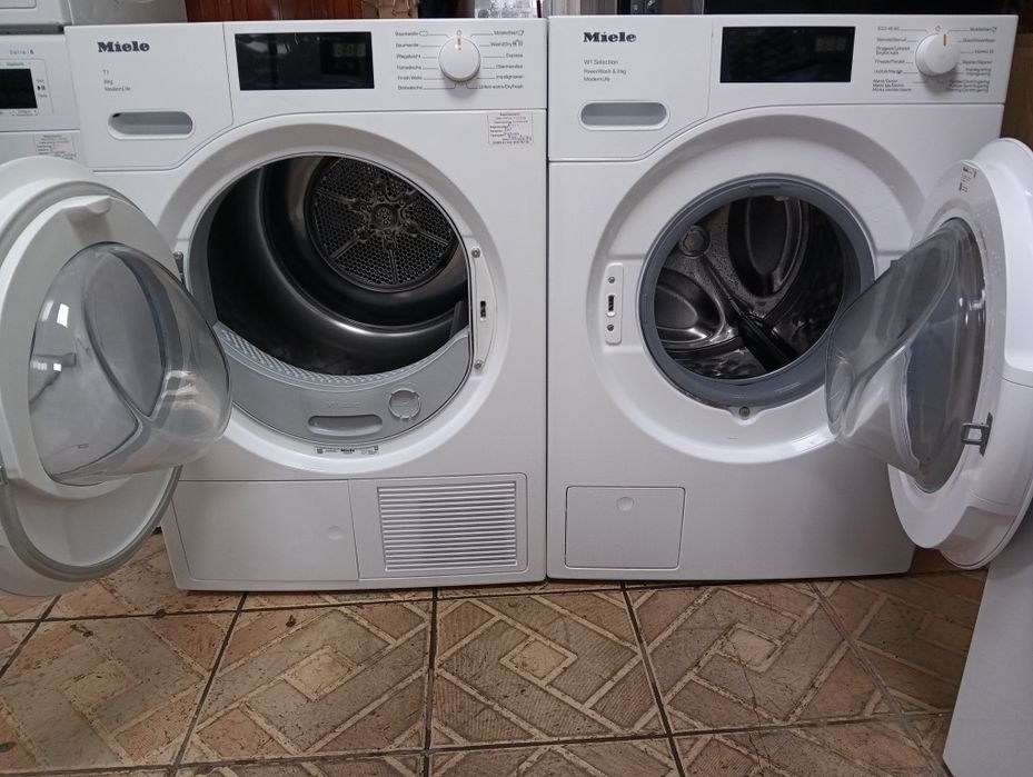 Комплект пералня и сушилня с термопомпа Миеле Miele W1  T1 Modern Life