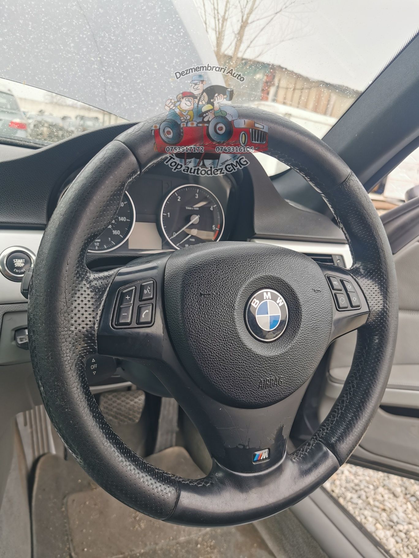 Volan M Bmw seria 3 E90 E91 E92 E93 volan sport cu airbag dezmembrez