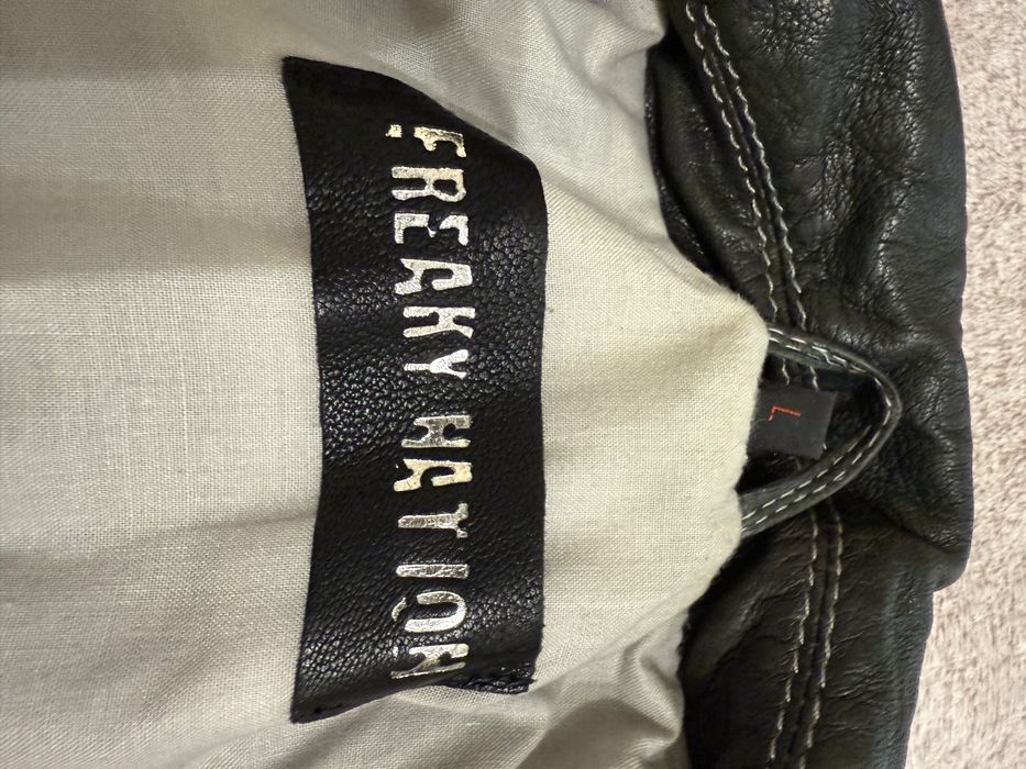 Мъжко кожено яке естесвена кожа размер L (50).  Freaky Hation