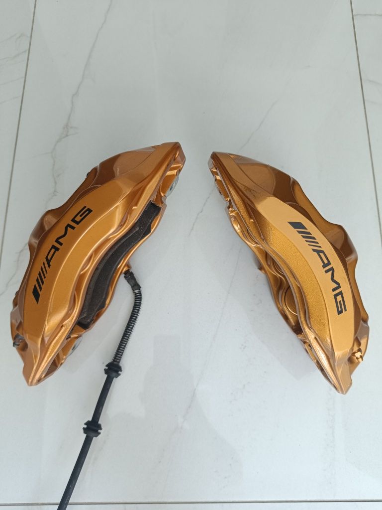 AMG спирачни апарати+дискове+накладки Mercedes w205 w222 w218 w213 166