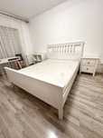 Pat cu saltea Hemnes IKEA