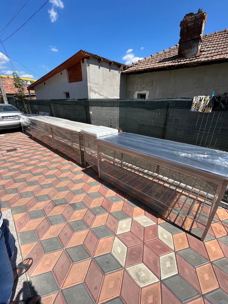 Mese inox cu blat polietilena