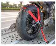 Sistem de ancorare a rotii pentru motociclata