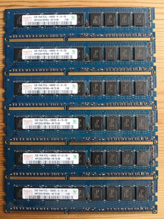 RAM 6x2GB=12GB PC3L-10600E