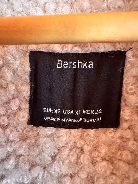 Bershka ново палто С размер, цвят пудра