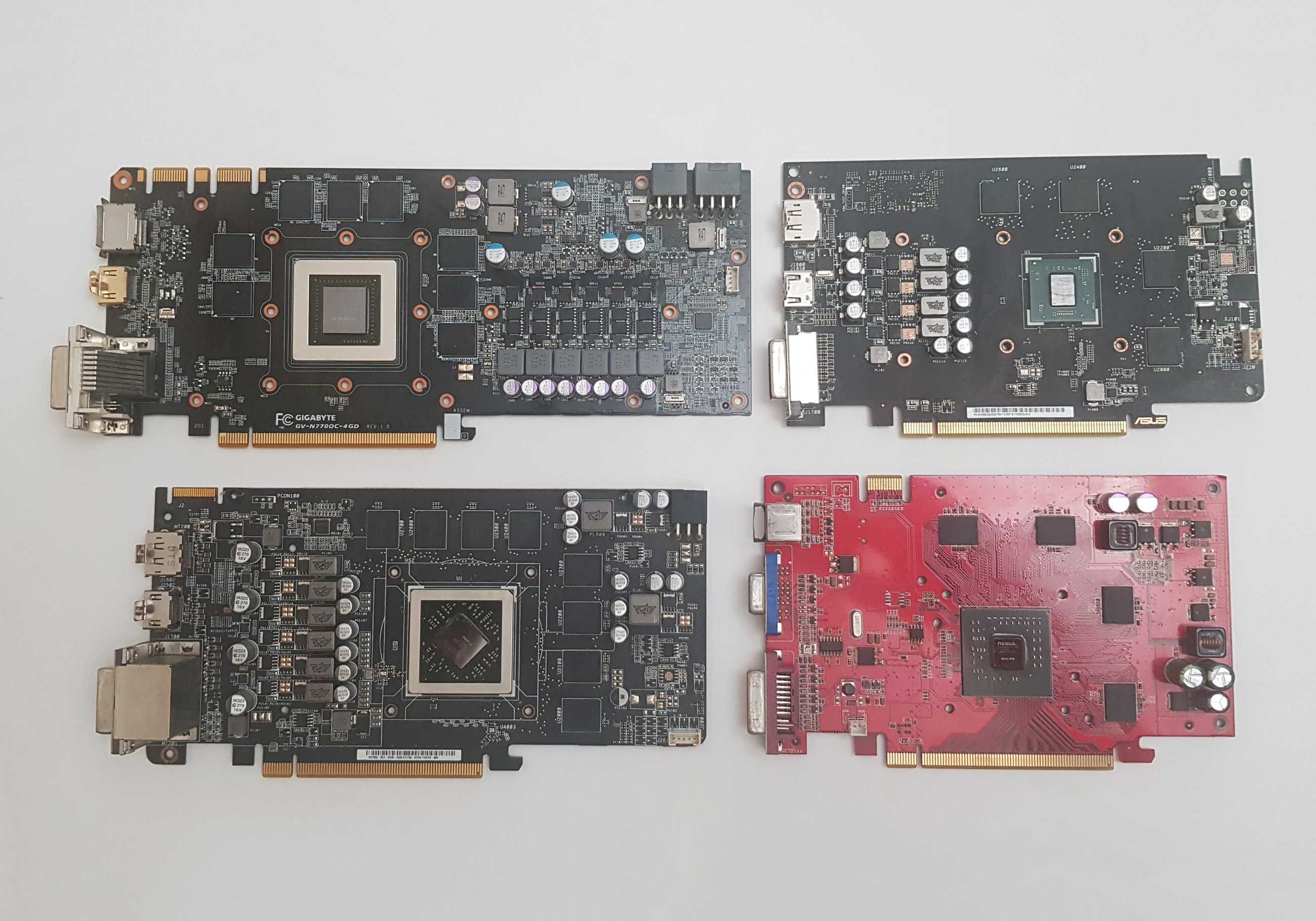 4 Placi Video DEFECTE - Asus HD 7850 + WindForce GTX 770 + Asus RX 550