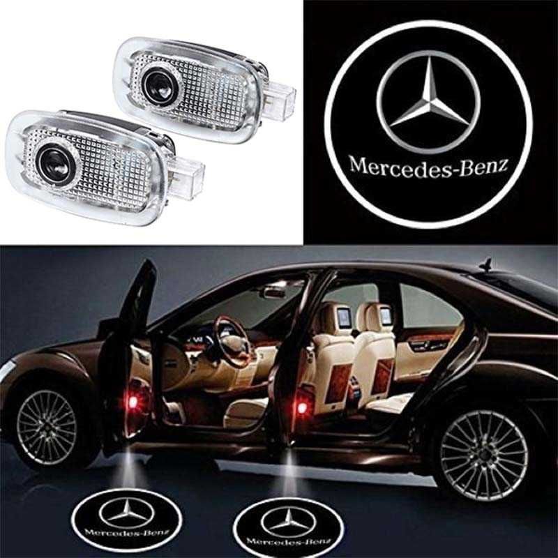 Set 2 Proiectoare Logo LED Mercedes Benz M A S C E B GL ML GLK CL SL