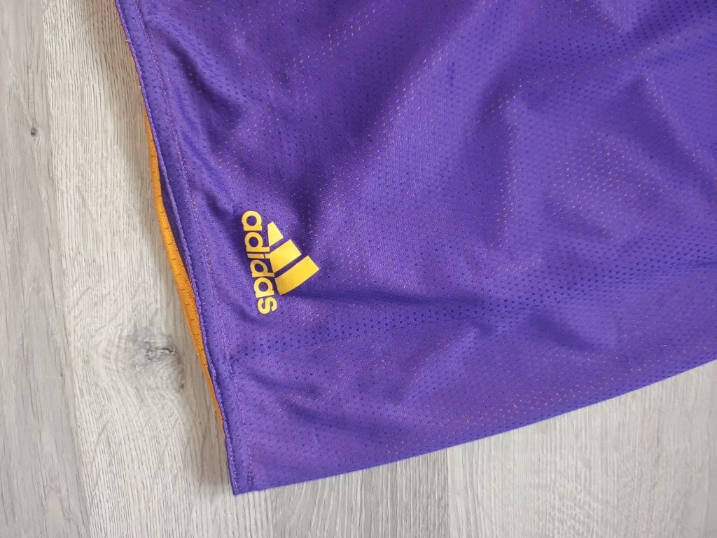 Pantaloni baschet NBA Adidas LA Lakers cu doua fețe
