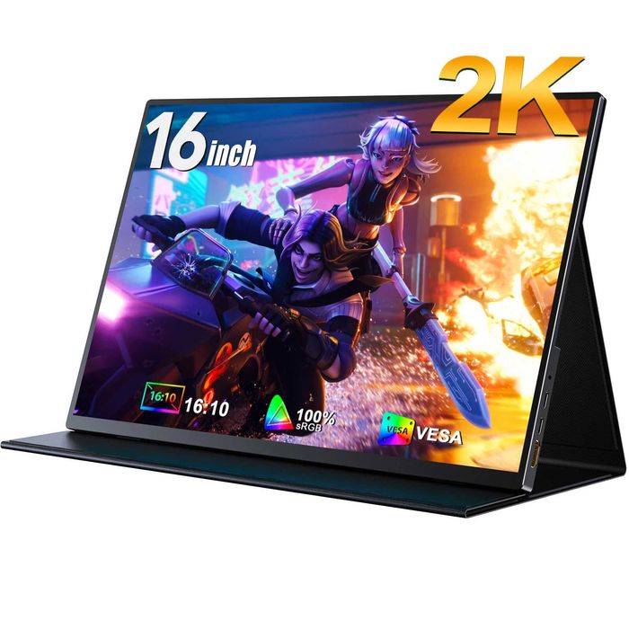 Monitor portabil UPERFECT 16" 2K 500 NITS USB-C / HDMI + HUSA