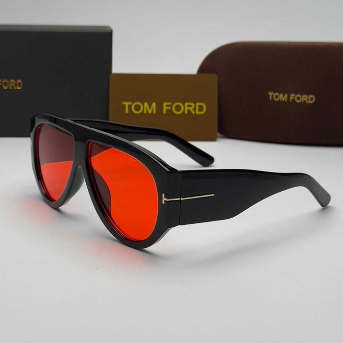 Слънчеви очила Tom Ford Mask Limited черно и червено Големи UV400 CE