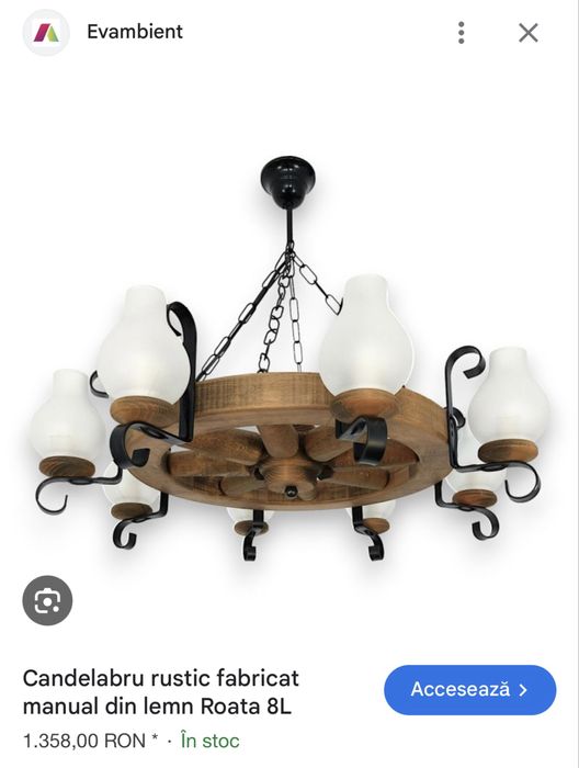 Candelabru rustic / lustre