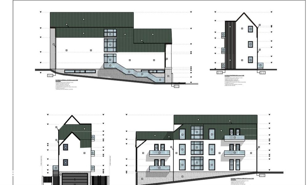 Teren 455 mp,cu proiect de casa pe 4 nivele,S+P+E+M,str PREDEAL