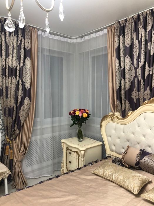 шторы, покрывало, подушка, наволочки