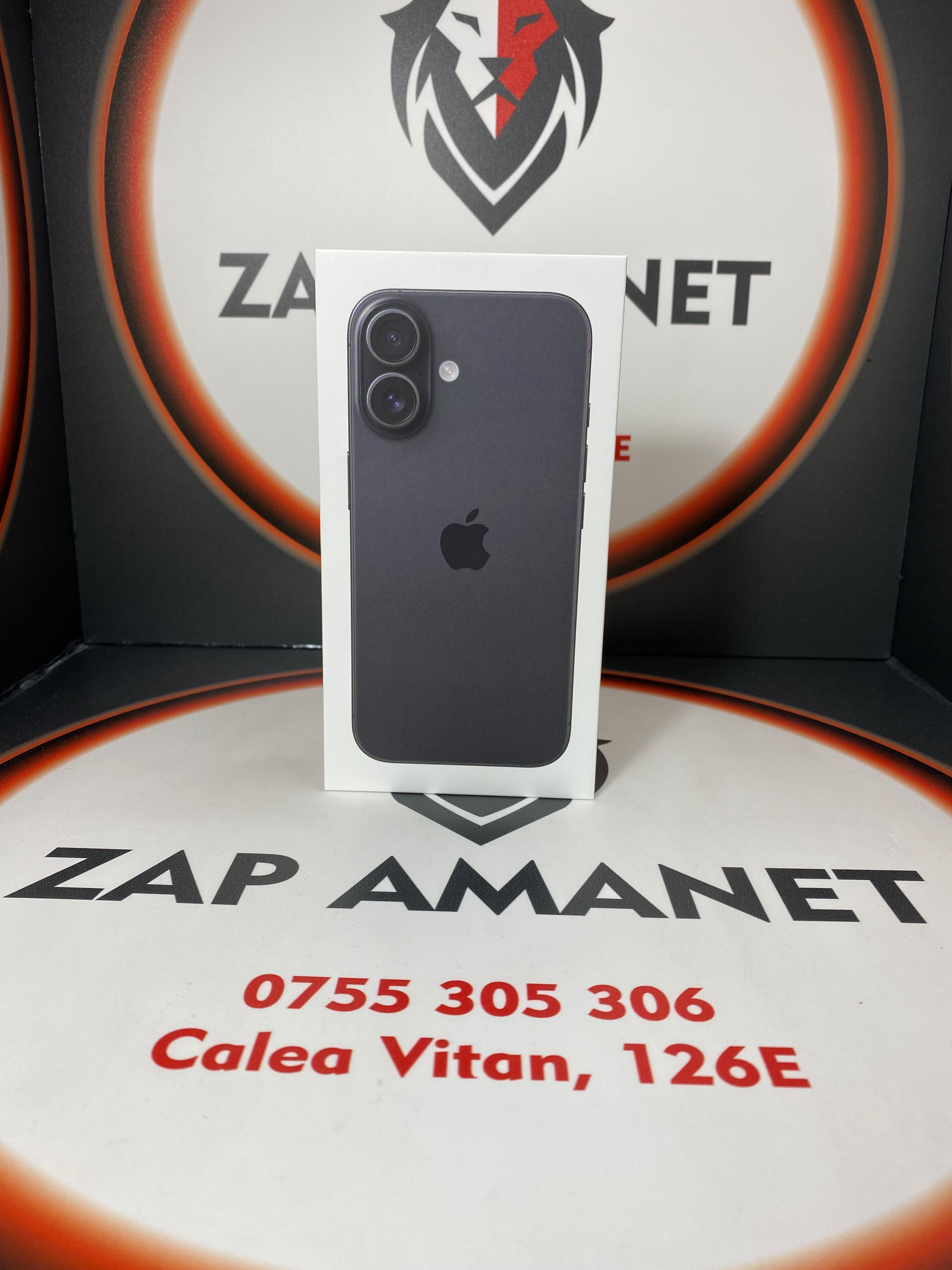 ZAP AMANET VITAN - iPhone 16 - 128GB - Black - NOU Sigilat