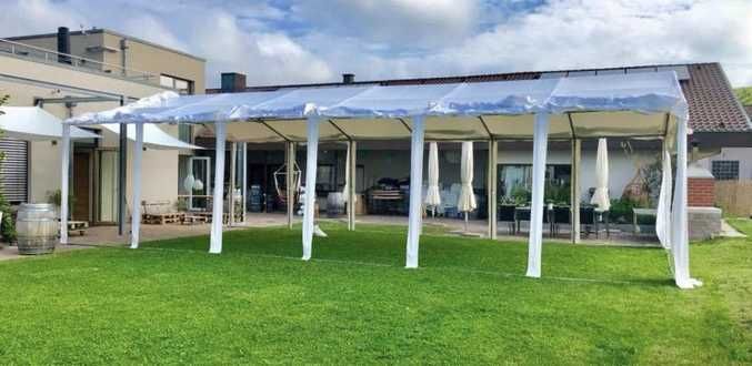 5x6 m CORT Pagoda Pavilion Evenimente ECONOMY nunta botez PVC 500