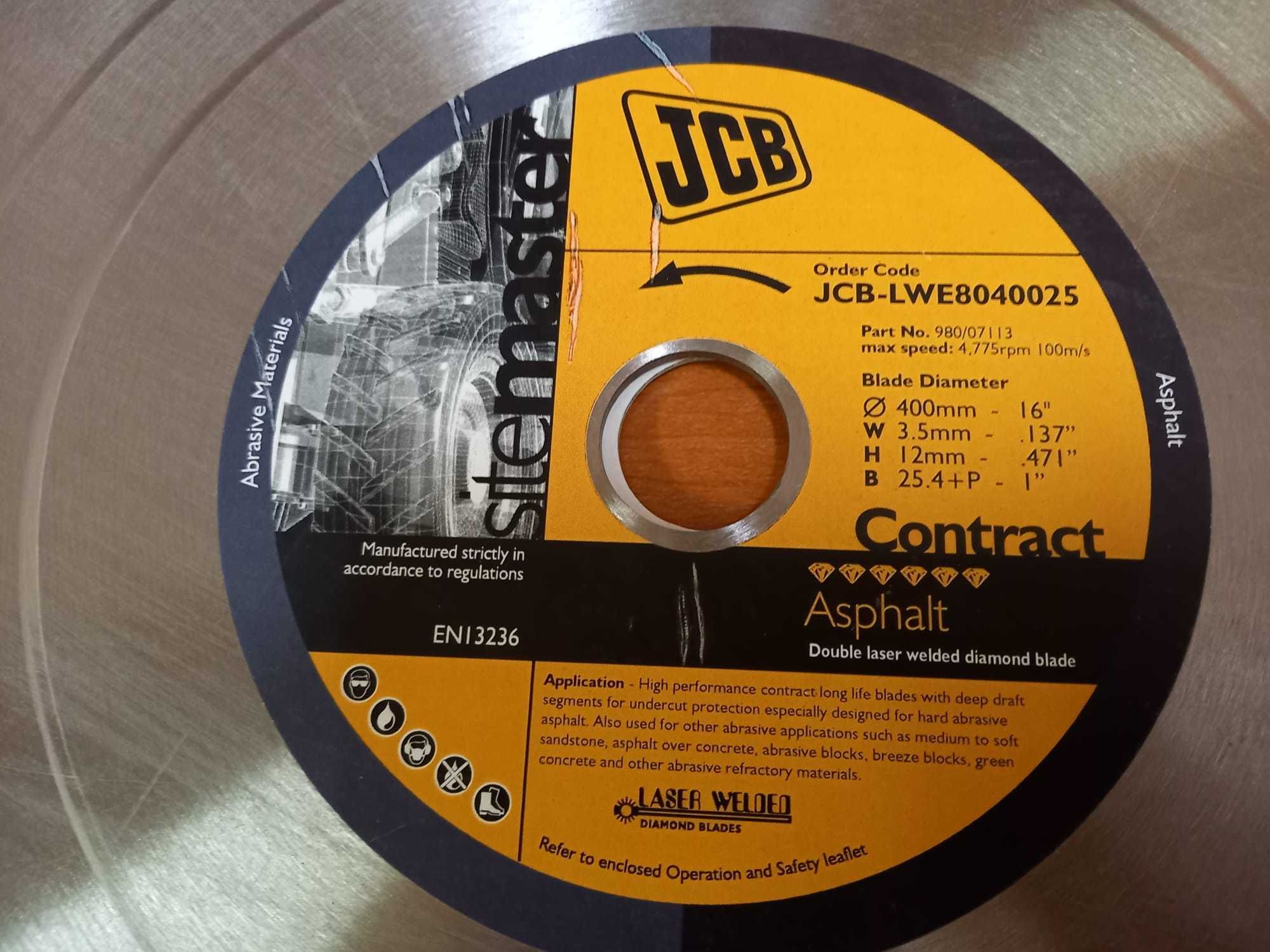 Disc diamantat JCB, JCB-LWE 8040025. 400 mm,Recomandat pentru asfalt