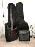 Chitara electrica Harley Benton ST-20HSS SBK Standard Series kit