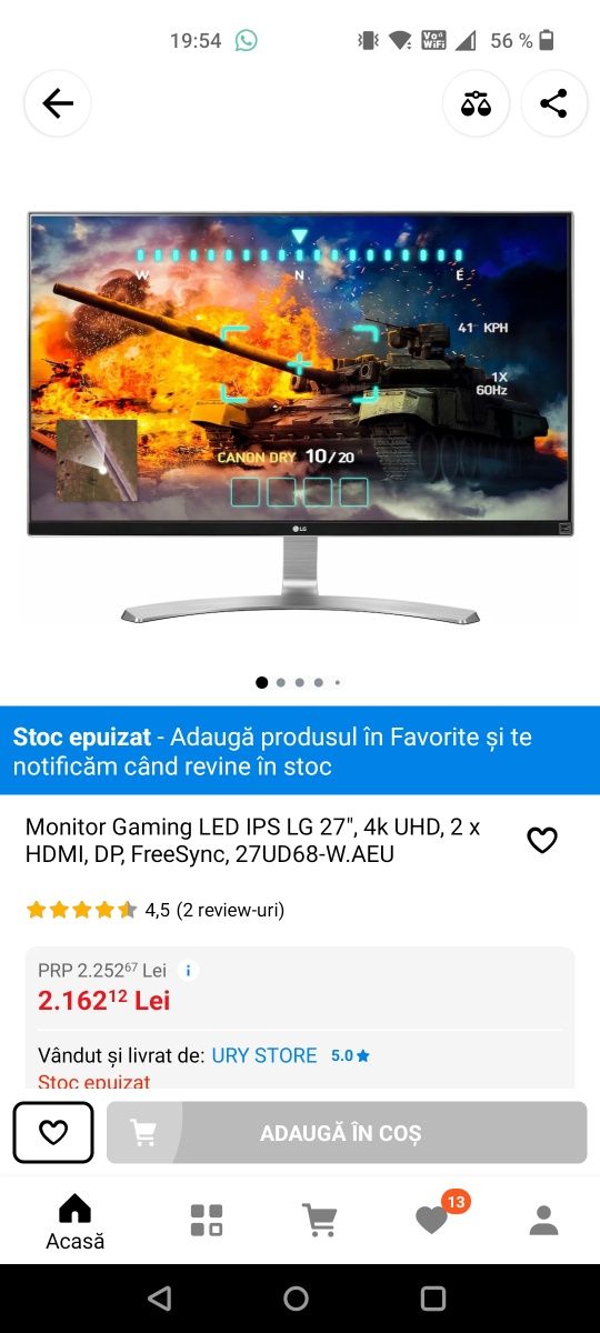 Monitor LG Ultra HD 4K