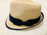 Лятна шапка с синя лента дамска