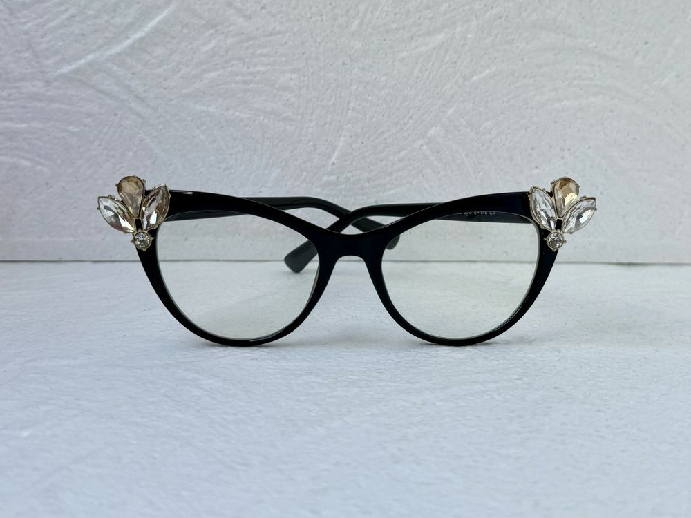 Gucci Прозрачни слънчеви очила с камъни ,за  компютър диоптрични рамки