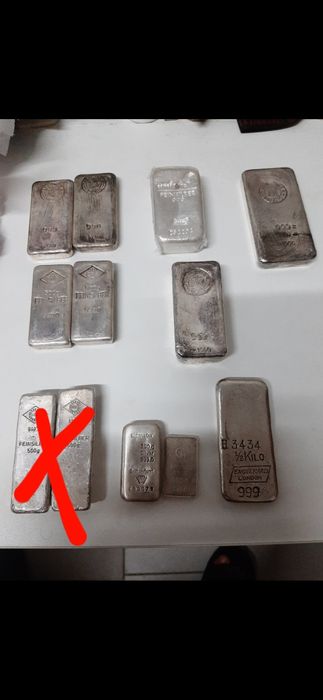 Lingou argint 1kg 8200 de lei fix