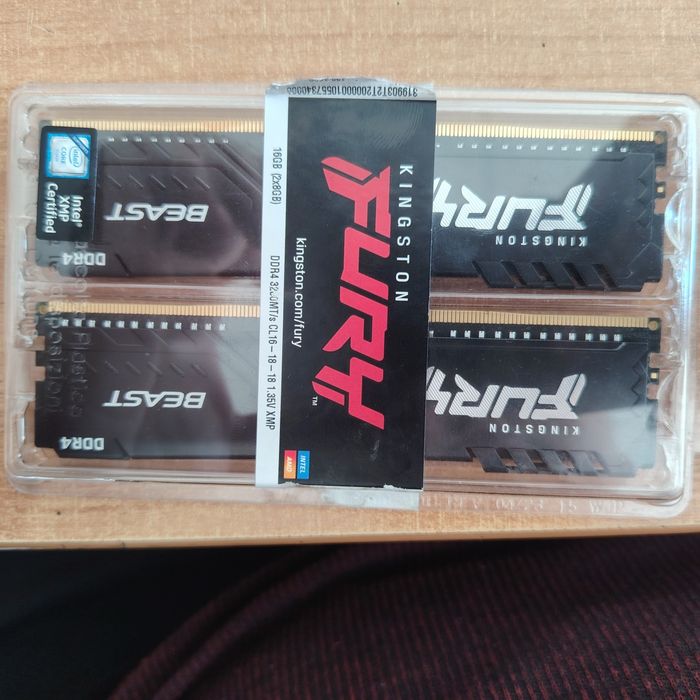 DDR4 16GB 3200mt/s Kingston fury