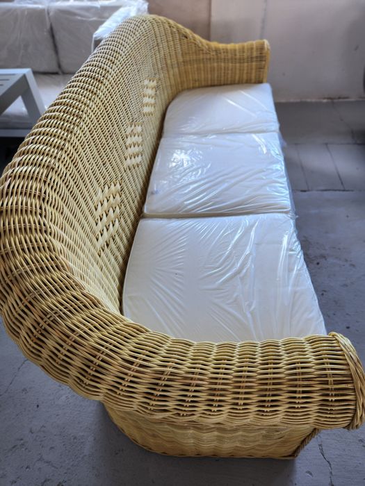 PROMOTIE Bancă ratan natural 3 locrui LIVADEIA