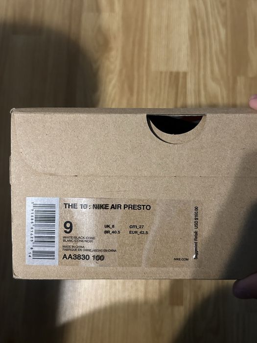 Nike Presto Off-White (supreme jordan bape gucci amiri versace adidas)
