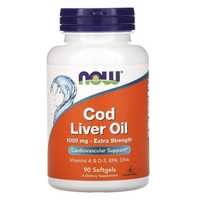 NOW Foods, Жир печени трески 1000 мг. cod liver oil, код ливер