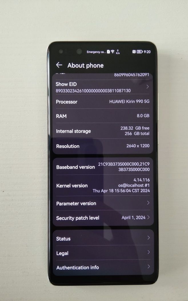 Huawei P40 Pro Ice White